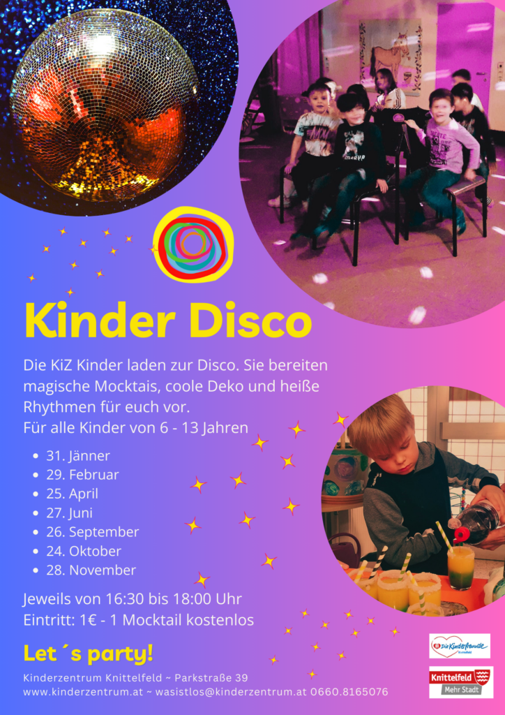 KiZ Kinderdisco24 Kinderfreunde Knittelfeld