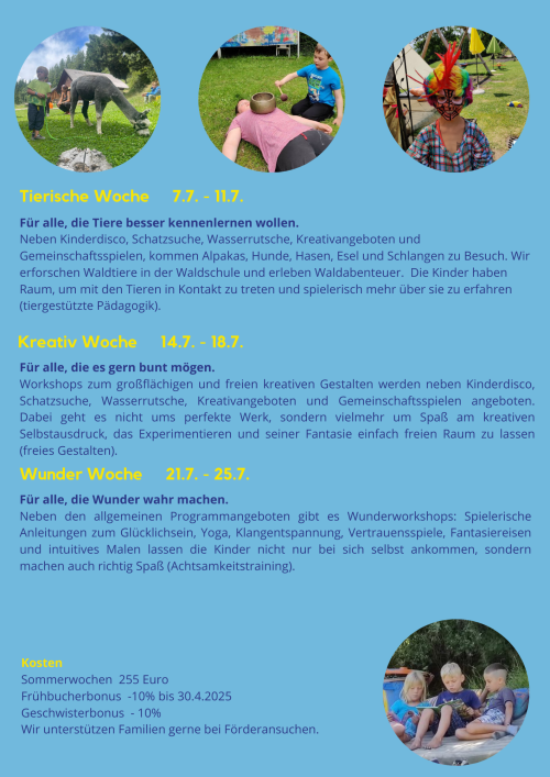 Ferienaktion Kinderzentrum Knittelfeld 2025