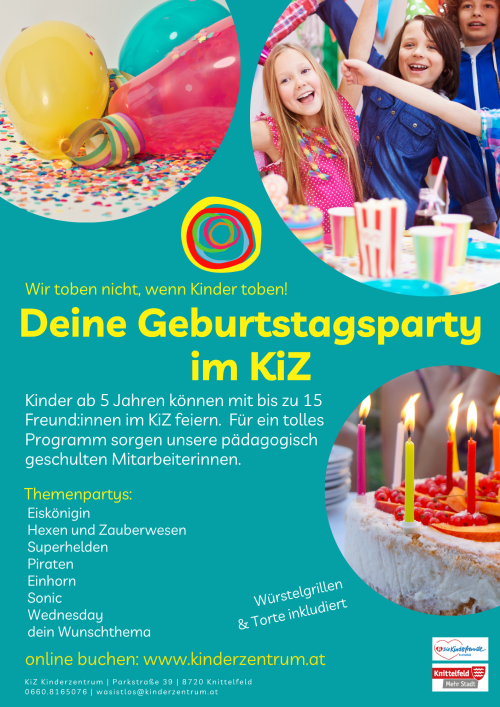 Geburtstagspartys Kinderzentrum Knittelfeld
