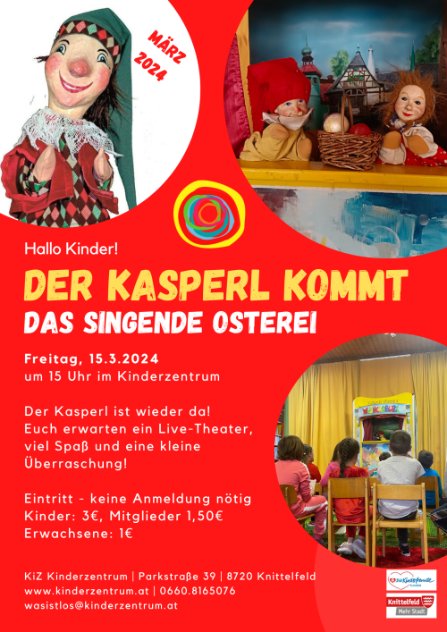 Kasperltheater Das singende Osterei Kinderzentrum Knittelfeld