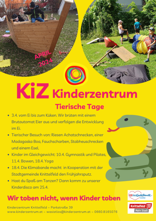 KiZ April 2024 Kinderzentrum Knittelfeld
